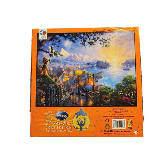 Disney Dream Collection & Thomas Kinkade 2013 Pinocchio 750pc Jigsaw Puzzle New - Picture 4 of 7